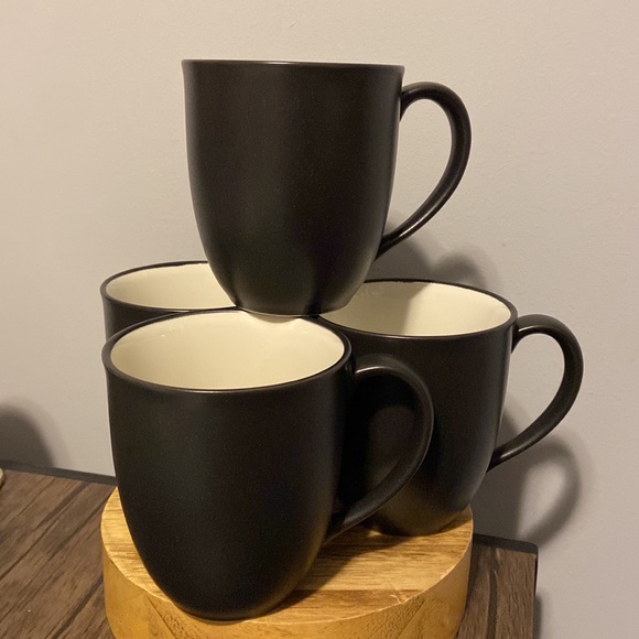 Noritake Colorwave graphite mugs (4) NWT - Picture 1 of 9